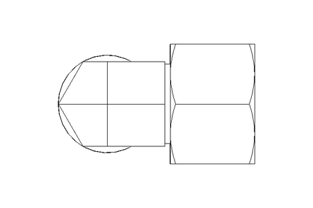 Threaded elbow connector L 15