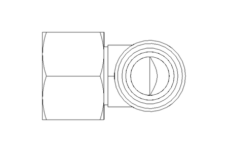 Winkelverschraubung L 15 Niro ISO8434