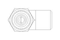 Winkelverschraubung L 6 M12x1,5 Niro