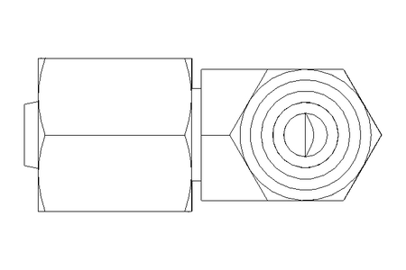 Winkelverschraubung L 6 M12x1,5 Niro