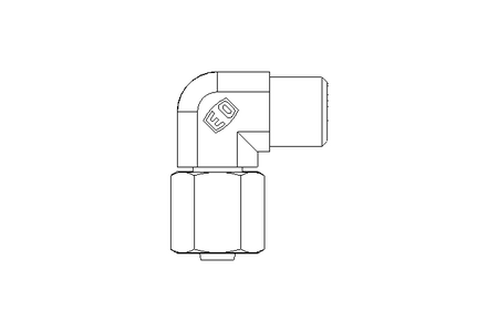 Winkelverschraubung L 6 M12x1,5 Niro