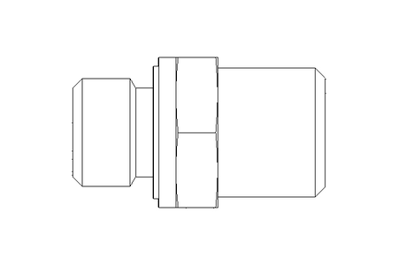 Rohrverschraubung L 6 G3/8" Niro ISO8434