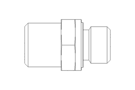 Rohrverschraubung L 6 G3/8" Niro ISO8434