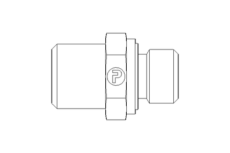 Rohrverschraubung L 6 G3/8" Niro ISO8434