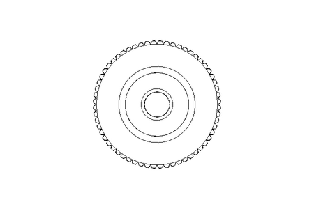 TALL KNURLED NUT NLM06110-052