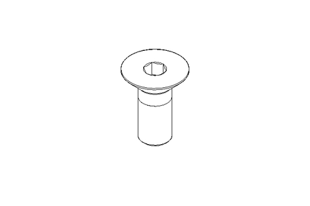 Countersunk head screw M10x25 A2 70