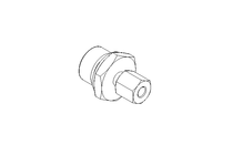 Conector roscado p/ tubos L 6 G1/2" Niro