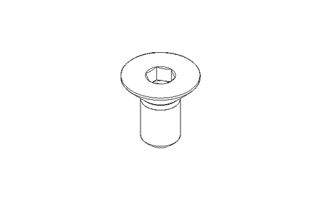 Hex. socket countersunk hd.cap screw M3