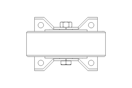 Roda fixa 125x40 700kg