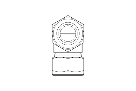 Threaded elbow connector 18/18 1.4401