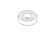 Deep groove ball bearing 6203 2RSH 17x40