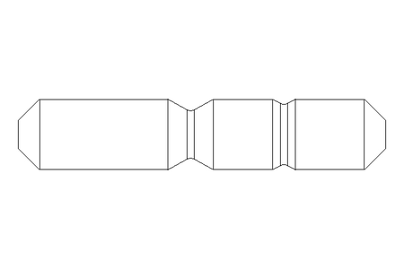 双头螺栓 M5x18 A4 DIN938