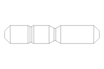 双头螺栓 M5x18 A4 DIN938