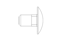 Round head screw M10x16 A2 DIN603