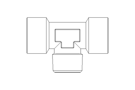 T-Stück G3/4 Ms-Ni