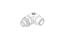 Threaded elbow connector L 10 G1/4" St