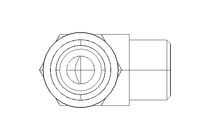 角螺栓紧固装置 L 10 G1/4" St ISO8434