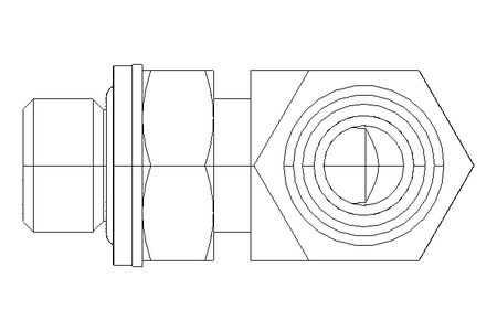 Raccord à vis coudé L 10 G1/4" St