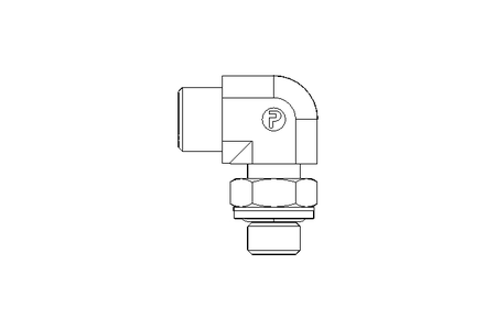 Threaded elbow connector L 10 G1/4" St