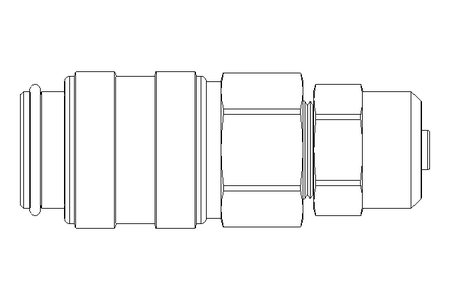 Schlauchkupplung LW4 DN5 Ms-Ni