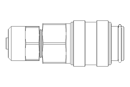 Schlauchkupplung LW4 DN5 Ms-Ni