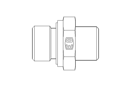 Connecting piece L 10 G3/8" St-Zn