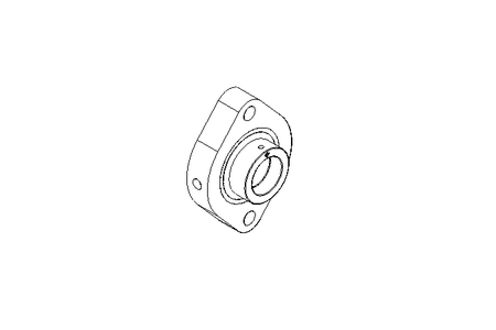 Flange bearing GLCTE 30x84x35.7