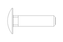 Cup square bolt M10x40 A2-70 DIN 603