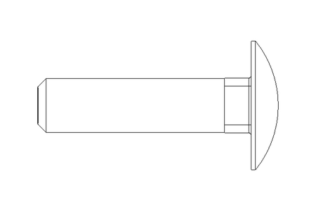 Cup square bolt M10x40 A2-70 DIN 603