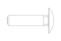 Cup square bolt M10x40 A2-70 DIN 603