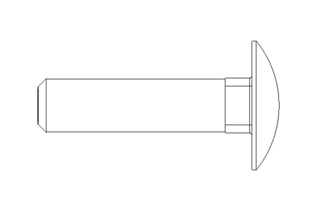 Cup square bolt M10x40 A2-70 DIN 603