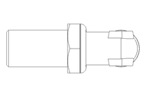 Elbow bulkhead connector L 12/12 Niro