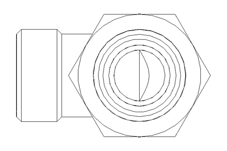 Elbow bulkhead connector L 12/12 Niro