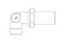 Winkelschottstutzen L 12/12 Niro DIN2353