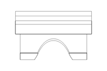 Bloco de deslize T M6 / 8 St-Zn