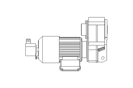 Gear motor 0.25kW 69 1/min