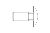 Round head screw M10x25 A2 DIN603