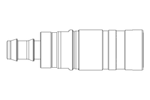 Schnellkupplung DN10 FPM/Ms Niro