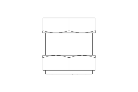 Bucha roscada C M10x1,25x15 A2 DIN16903