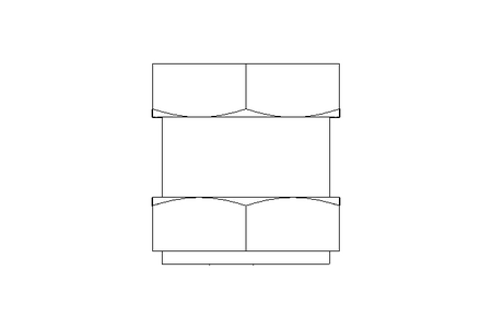 Boccola filettata C M10x1,25x15 A2