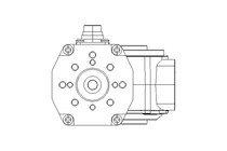 Worm gear motor 0.1kW