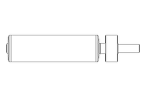 Rolo de suporte L=250 D=50