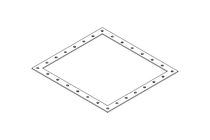 Rahmendichtung 575x535x5 EPDM