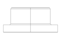 Plain bearing bush MFM 10x16x22x10x3