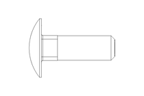 Flachrundschraube M10x30 A2 DIN603