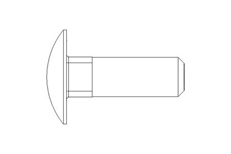 Flachrundschraube M10x30 A2 DIN603