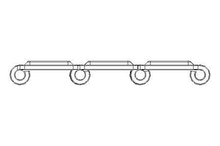 Flat-top chain SSC8157RT-7.5IN_XHB