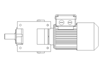 正齿轮变速电机 0,25kW 19 1/min