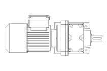 Spur gear motor 0.25kW 19 1/min