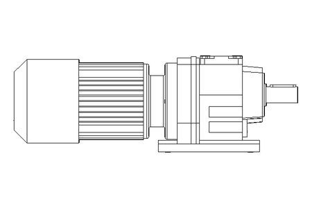 正齿轮变速电机 0,25kW 19 1/min